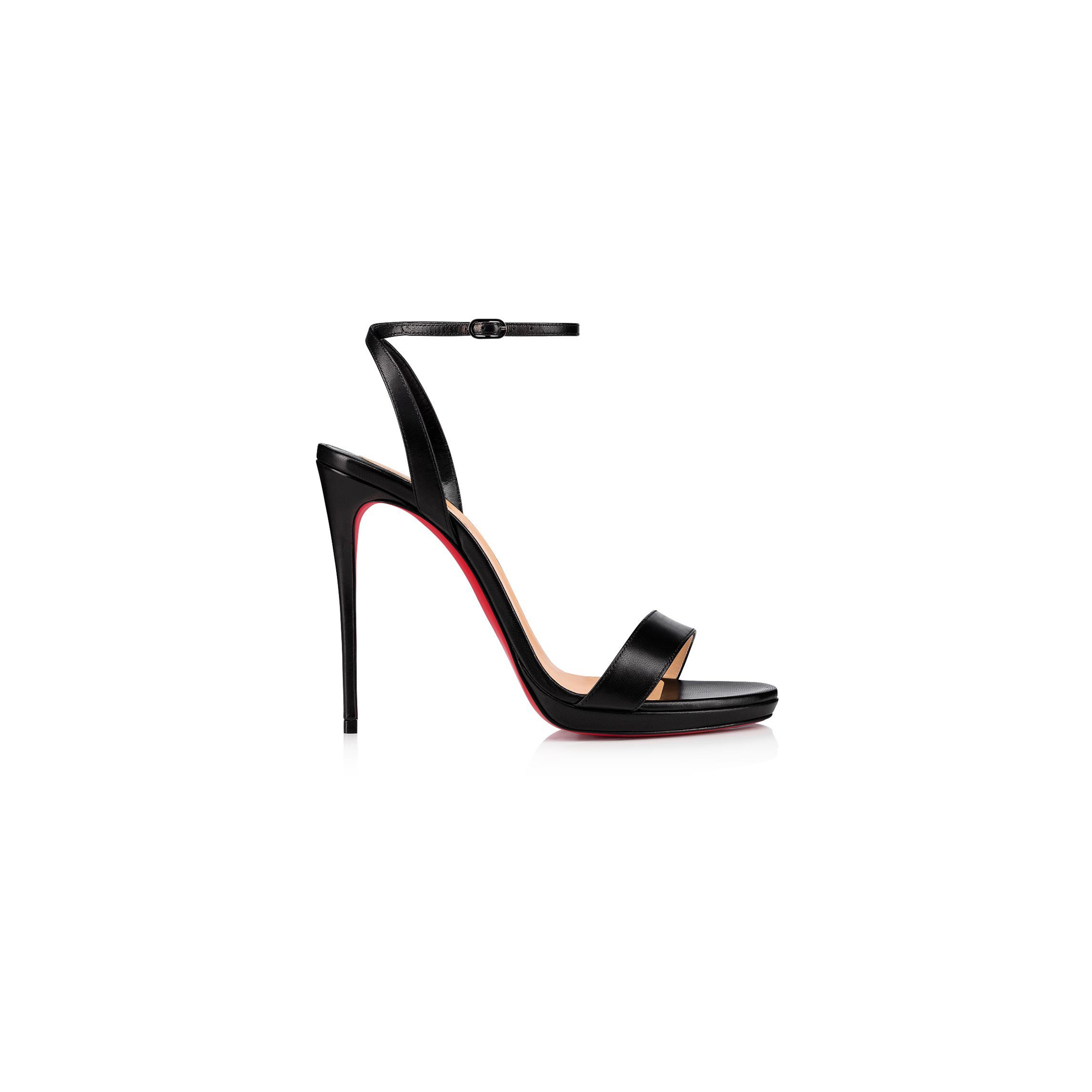 CHRISTIAN LOUBOUTIN LOUBI QUEEN 120 MM SANDALS-NAPPA LEATHER-BLACK-WOMEN 1191582BK01